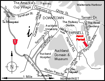 Ascot Parnell Location Map